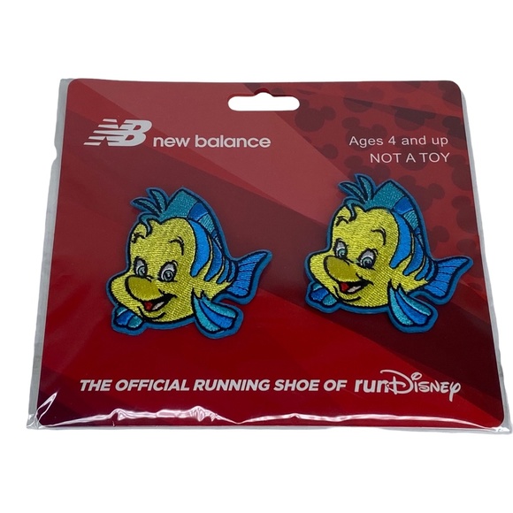 New Balance runDisney Little Mermaid Flounder Shoe Clips - Picture 1 of 1